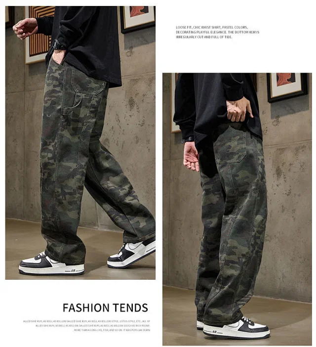 Men's Camo Utility Pants Detail