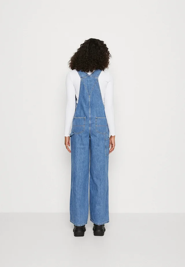 Stylish Loose Denim Overalls for Women Detail