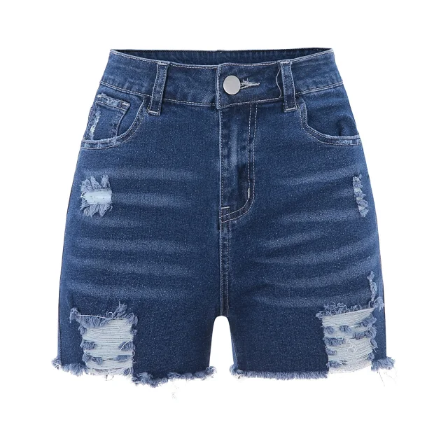 2025 High-Waist Ripped Jeans for Women (4 Colors) Detail