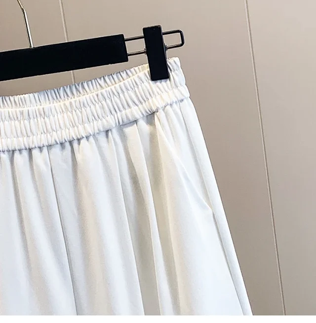 2025 Early Fall Korean Ruffled Wide-Leg Pants Detail