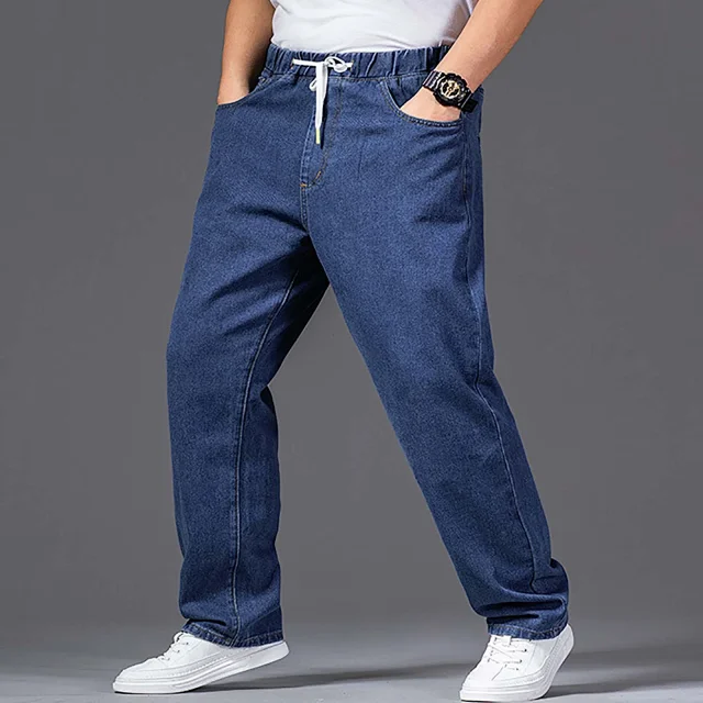 Autumn Men's Wide-Leg Jeans Detail