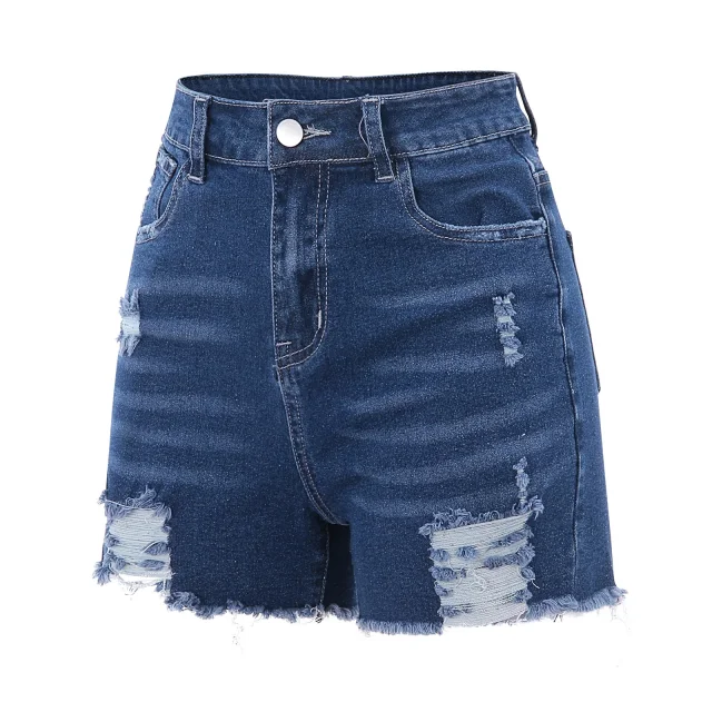 2025 High-Waist Ripped Jeans for Women (4 Colors) Detail