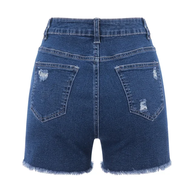 2025 High-Waist Ripped Jeans for Women (4 Colors) Detail