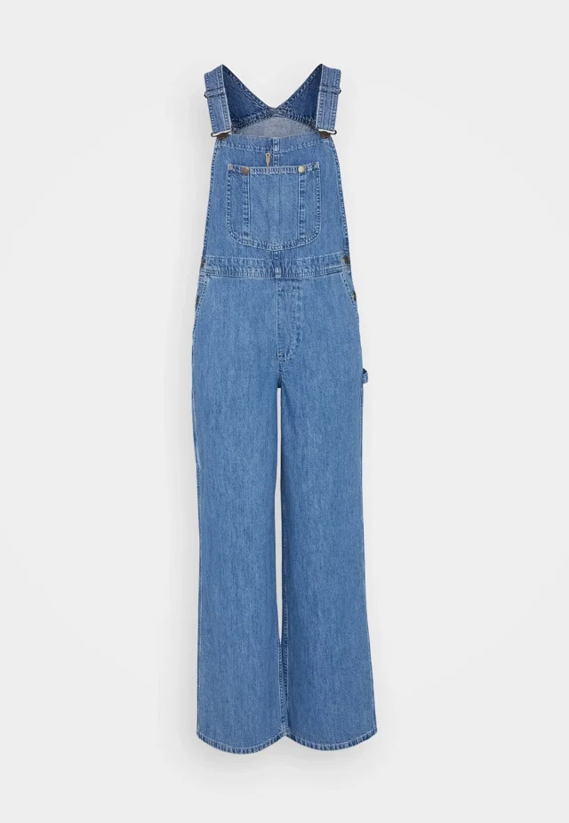 Stylish Loose Denim Overalls for Women Detail