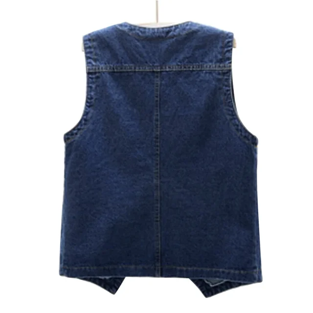 Women's Summer Denim Vest Detail