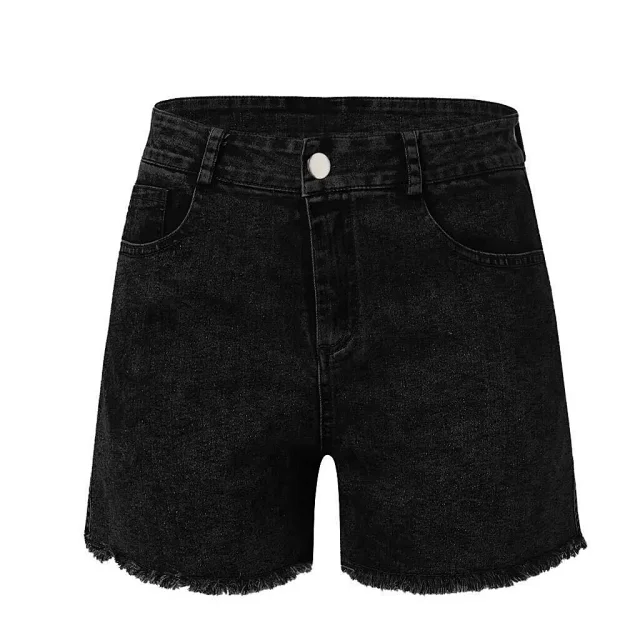 AliExpress Hot-selling Stretch Slim Thin Denim Shorts for Women Detail