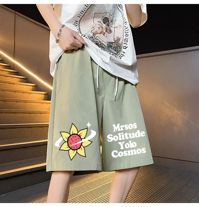 Men's 2025 Summer New Casual Denim Shorts Detail