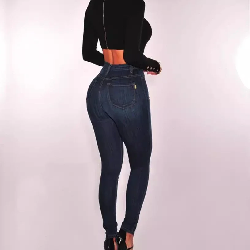 Hot-selling Women's High-waisted Jeans