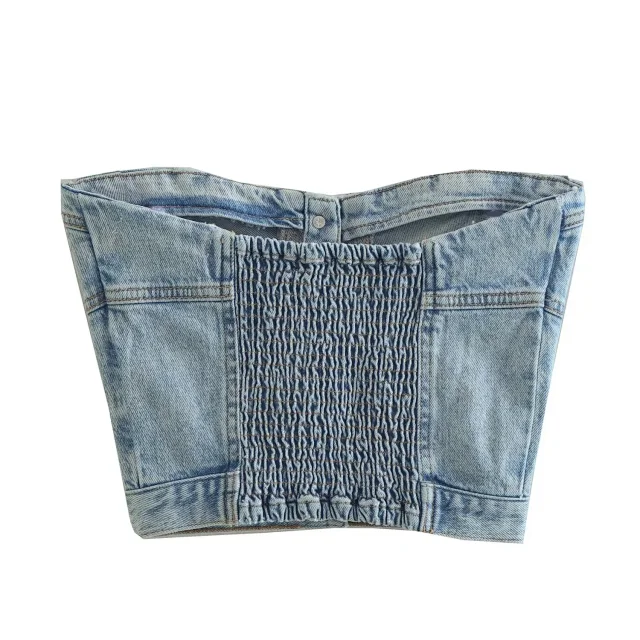 Sexy Slimming Denim Vest for Women Detail