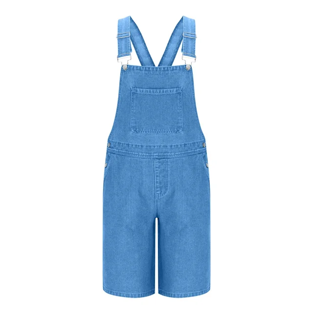 2025 Spring/Summer Men's Euro Luxury Denim Shortalls Detail