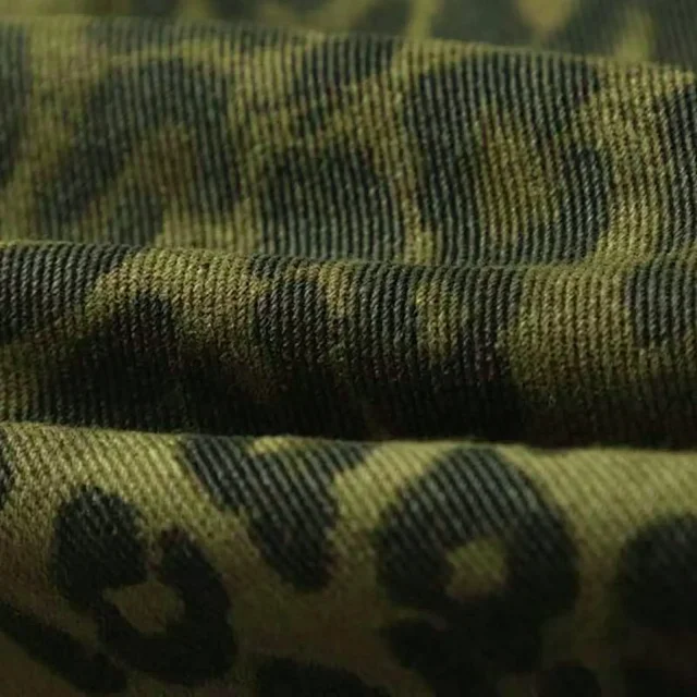 American Retro Leopard Jeans Detail