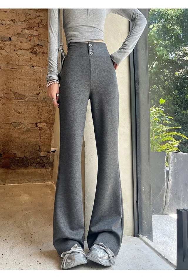 Women's Retro Micro-flare Yoga Trousers Detail