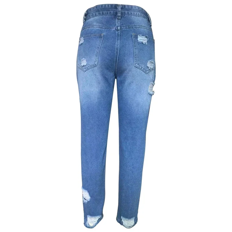 Trendy Ripped Slim Jeans for Women