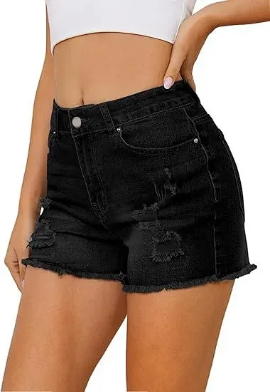 High-Waisted Denim Shorts 2025 Detail