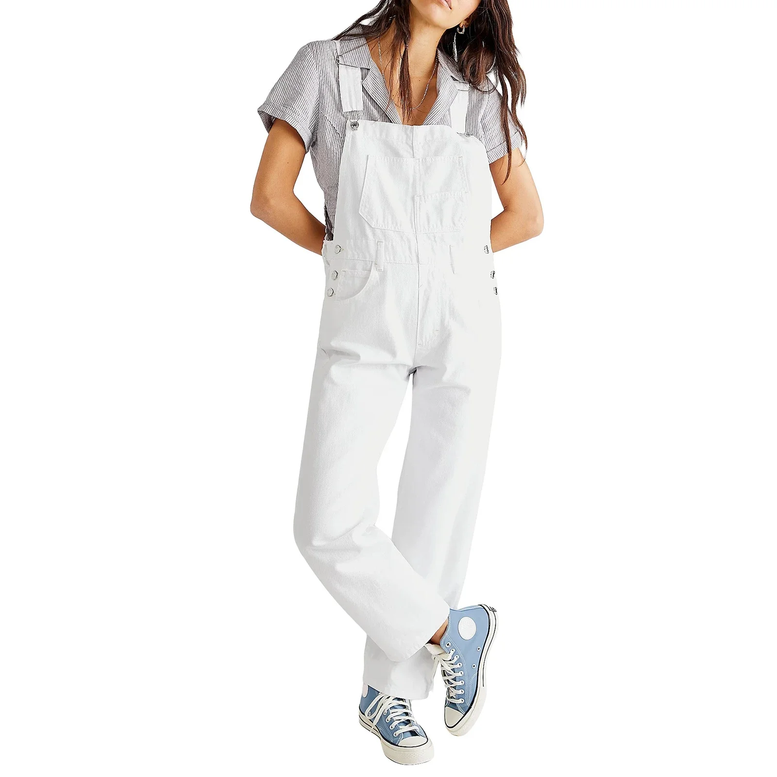 Casual Loose Denim Overalls for Women