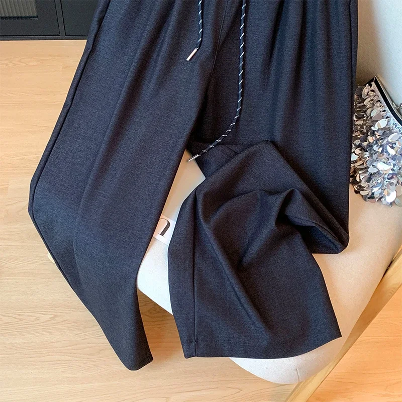 2025 Autumn Thickened Tencel Denim Yamamoto Wide - leg Pants