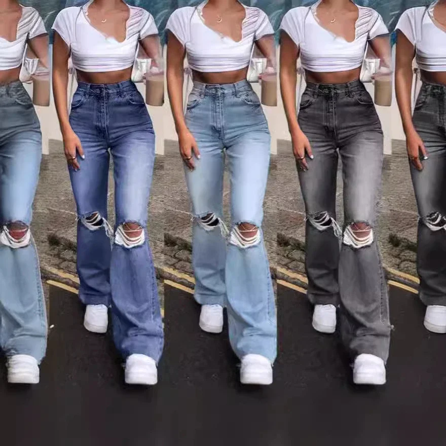 High - Waisted Wide - Leg Jeans for Women