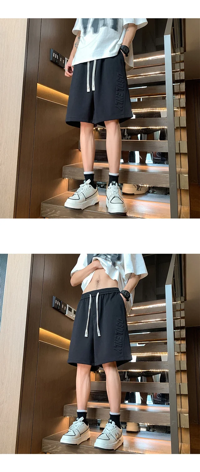 Men's Summer Pineapple Grid Athletic Shorts Detail