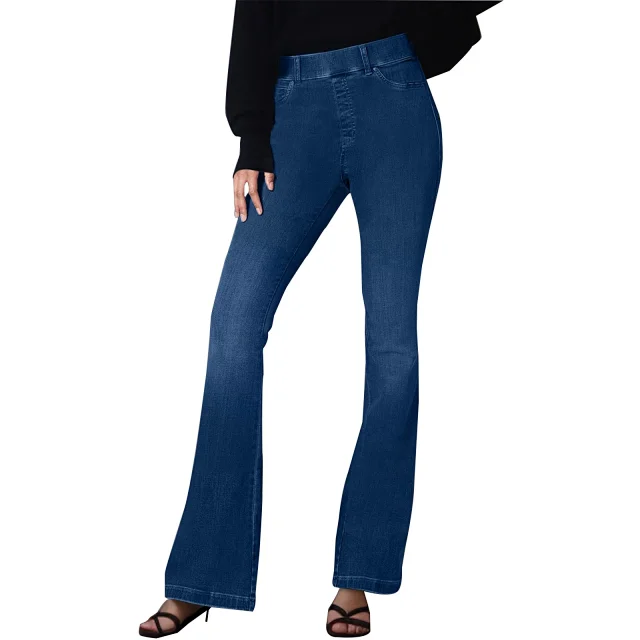 High-waisted Stretch Denim Pants for Women Detail