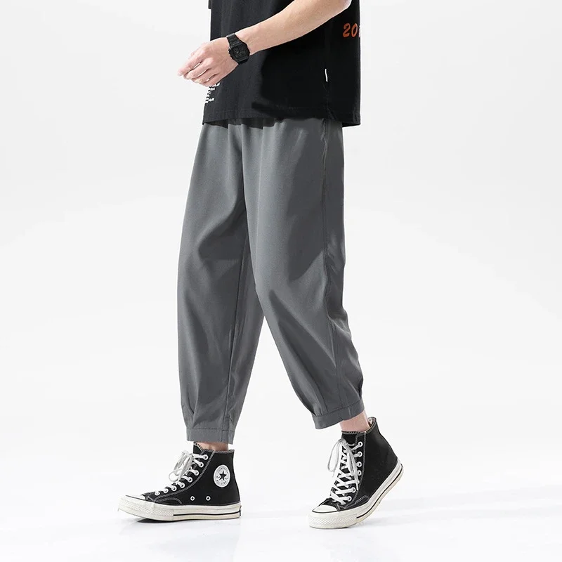 Men's Straight Ice Silk Summer Pants