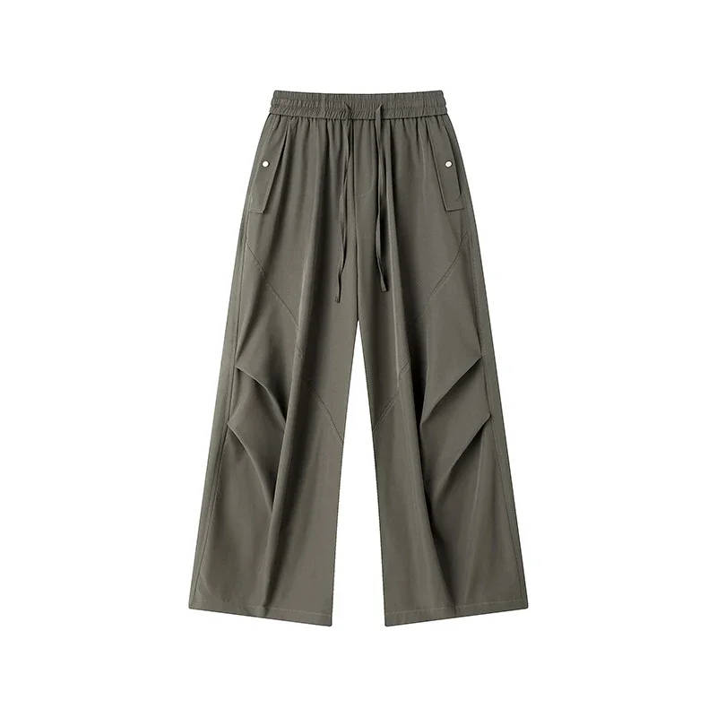 Men's High Street Pleated Straight Pants