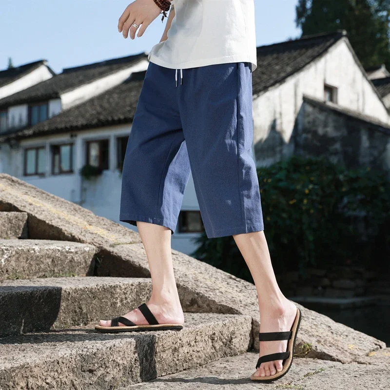New Chinese Linen Shorts