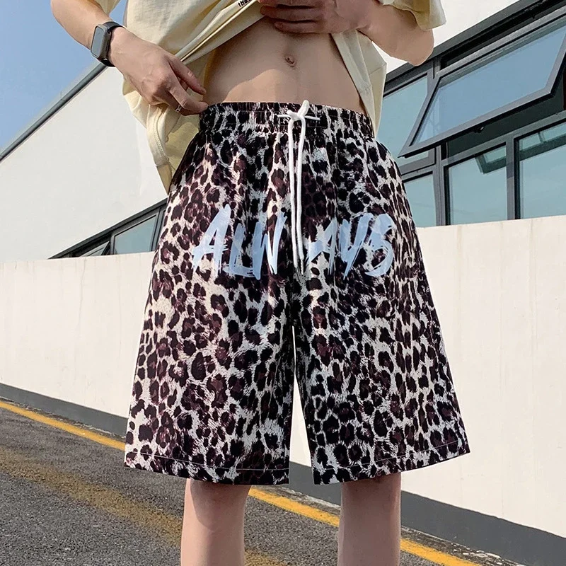 Men's Leopard Beach Shorts