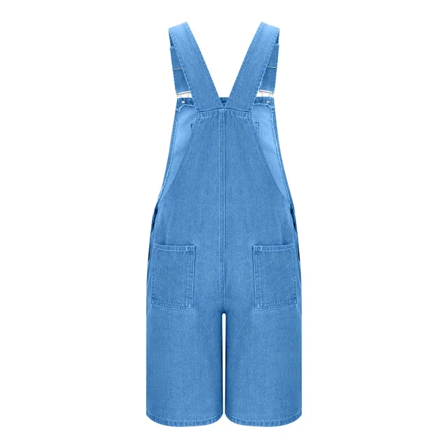 2025 Spring/Summer Men's Euro Luxury Denim Shortalls Detail