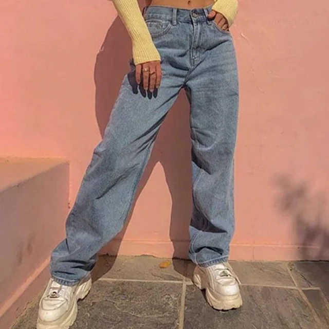 Vintage Wide-Leg Jeans for Women Detail