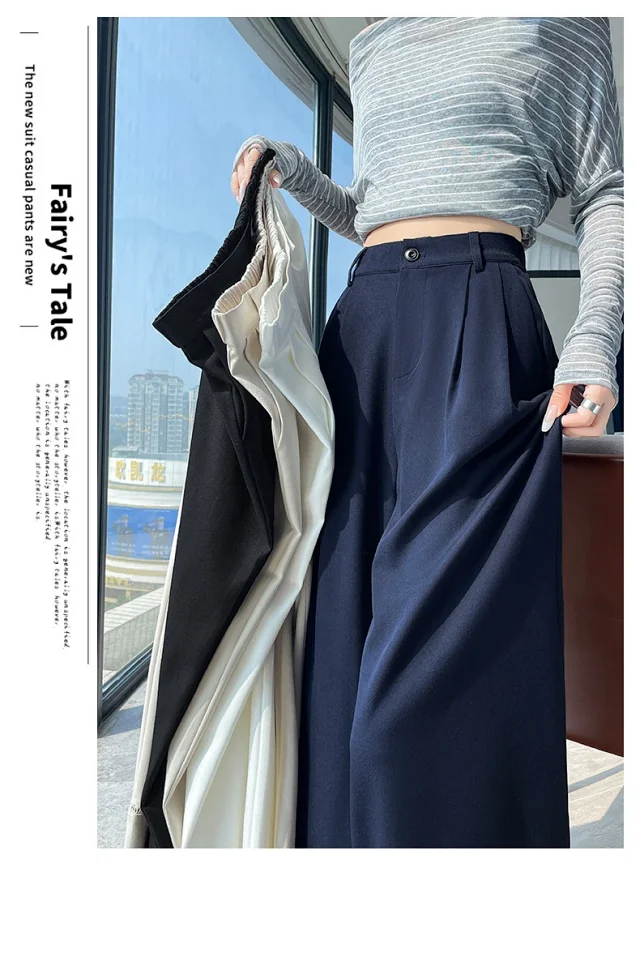 2025 Fall Women's Washable Cotton Hollow Wide - leg Pants Detail