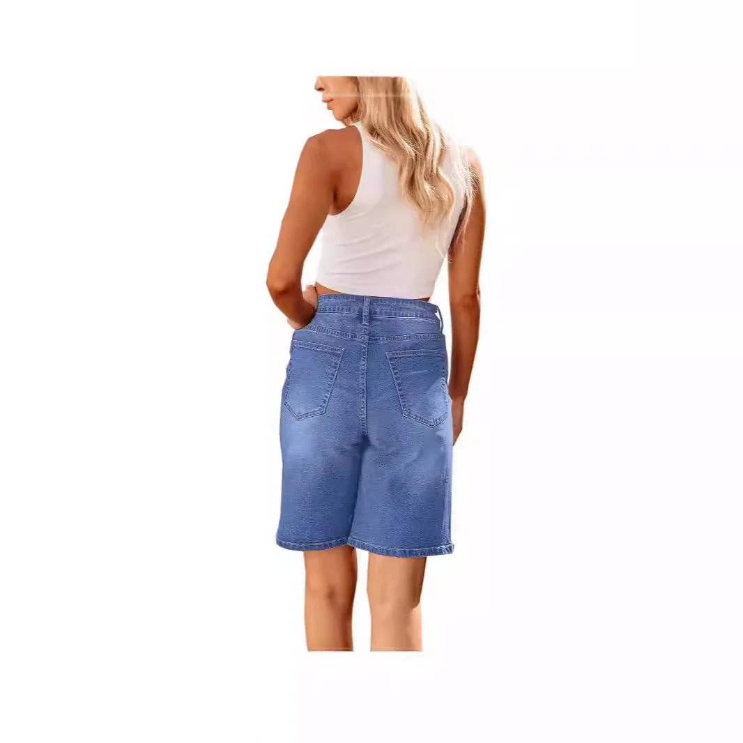 Factory Direct Fashion Slim Denim Capris for Women
