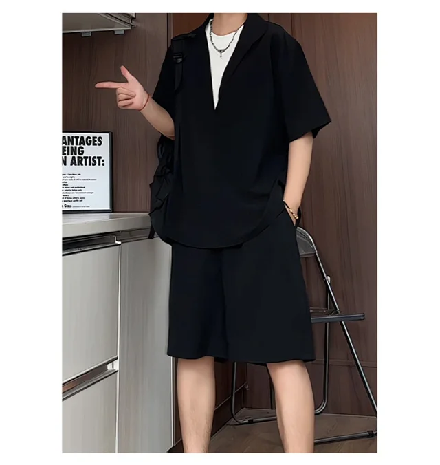 Men's Summer Ice Silk 2-in-1 Set Detail