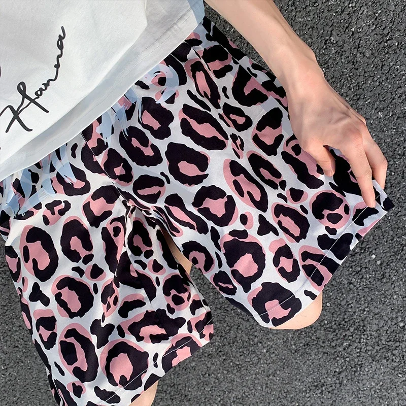 Men's Leopard Beach Shorts