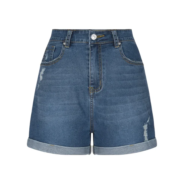 Women's Summer Denim Shorts Detail
