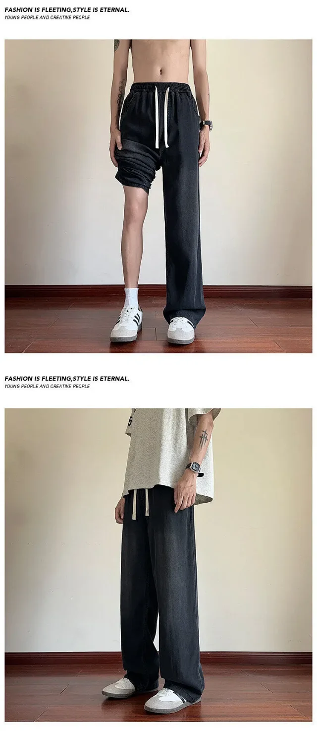 Ice Silk Jeans for Men 2025 Detail