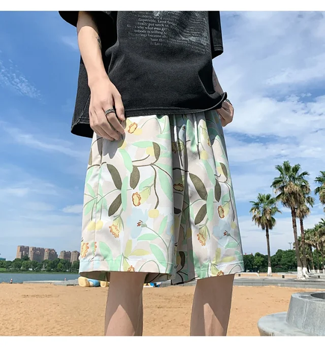 Men's Beach Shorts Swim Trunks Detail