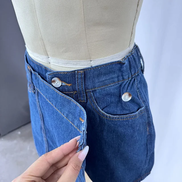 2025 Trendy Western Workwear Denim Set Detail