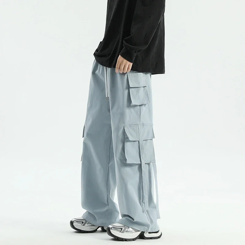 Men's American-style Straight Loose Cargo Pants