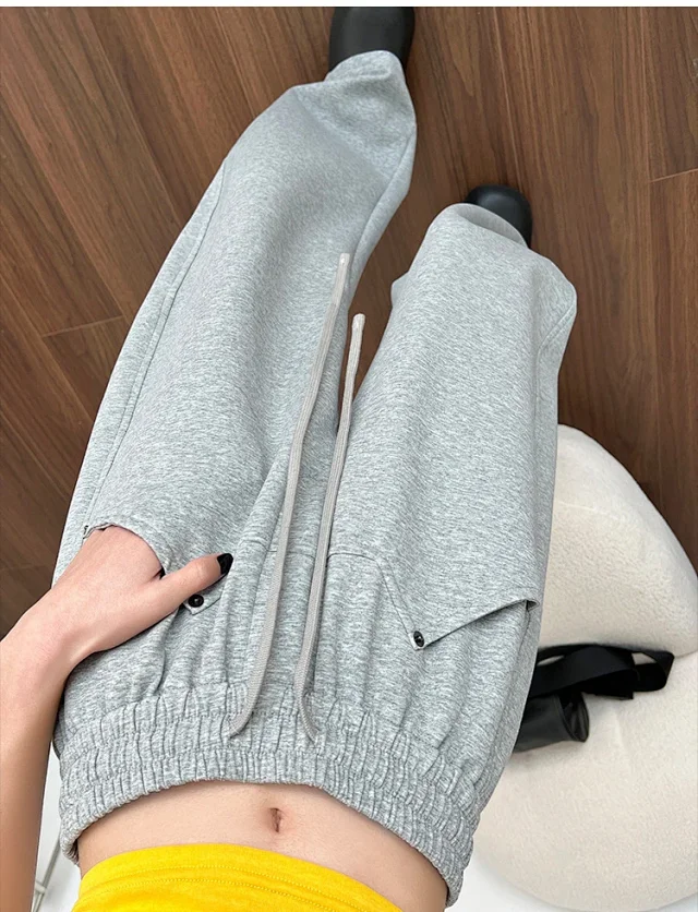 2025 New Fall Banana Pants for Petite Women - Cream High - Waist Wide - Leg Detail