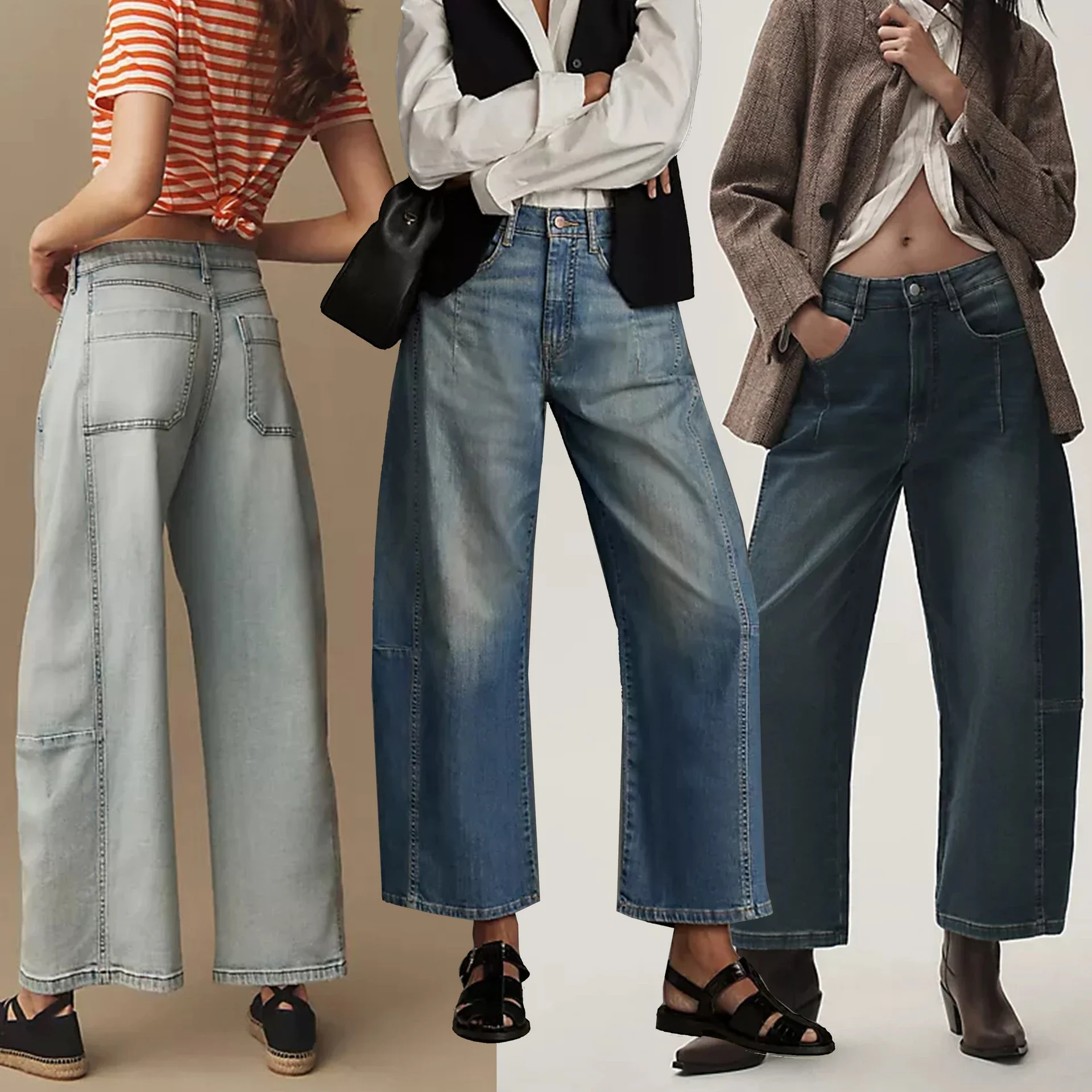 Women's Wide-Leg High-Waist Jeans