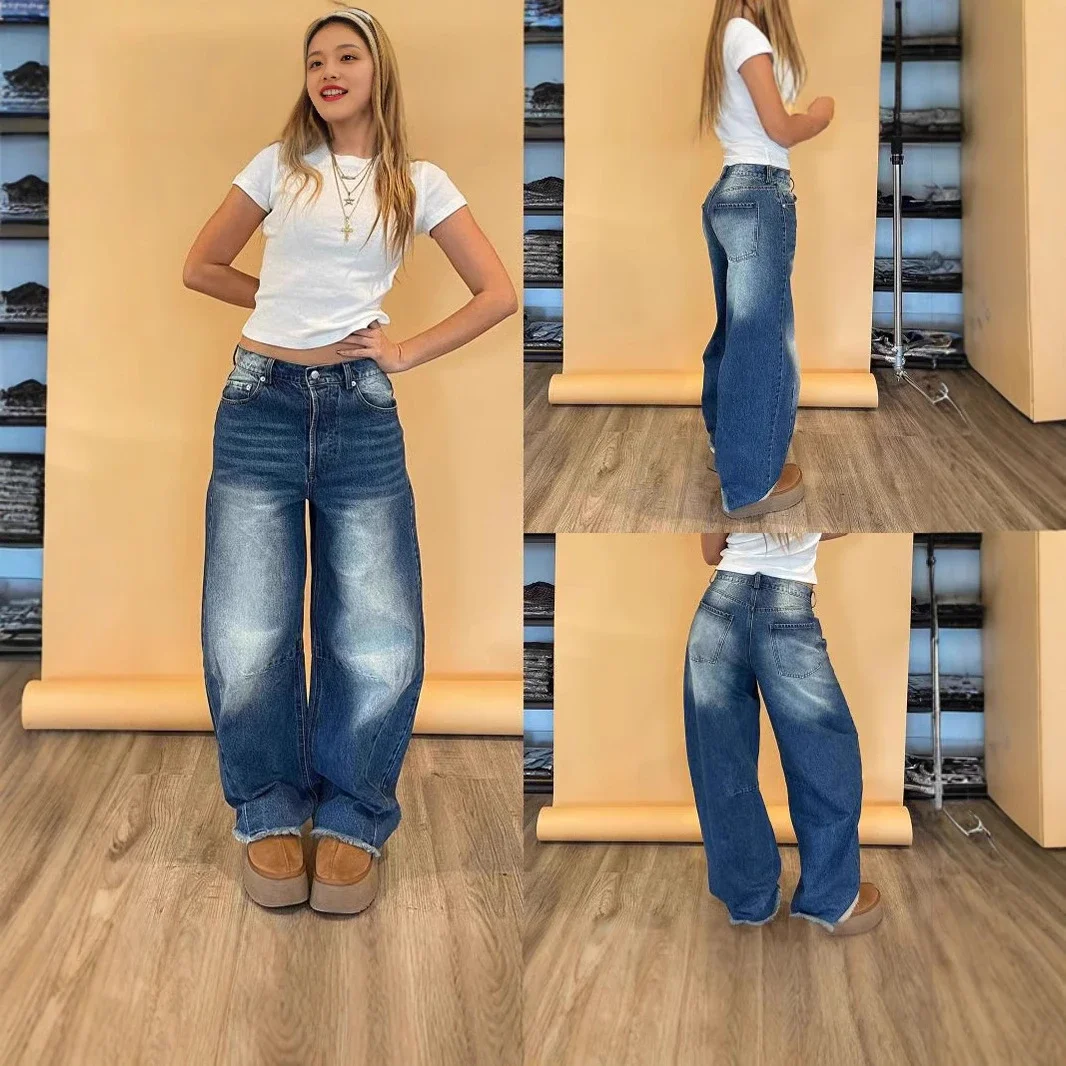 2025 Retro Wide-Leg Jeans for Women