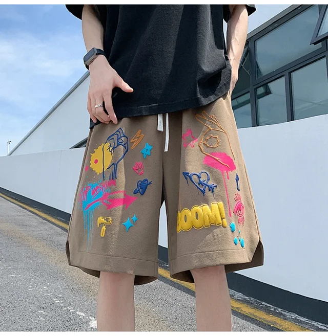 Men's Foam Print Sport Shorts Detail