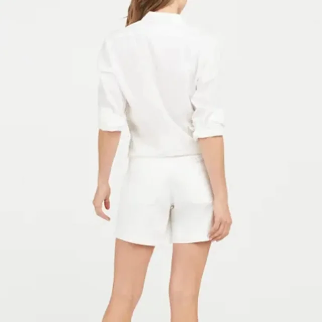 Retro Stretch Denim Shorts for Women Detail