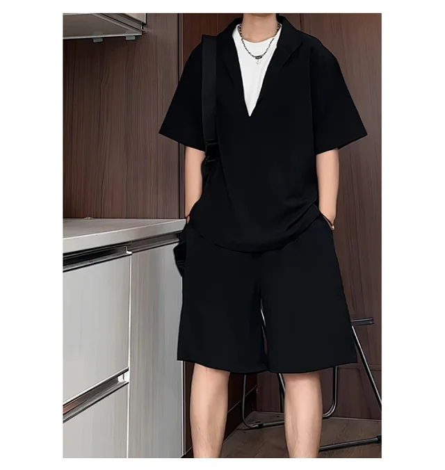 Men's Summer Ice Silk 2-in-1 Set Detail
