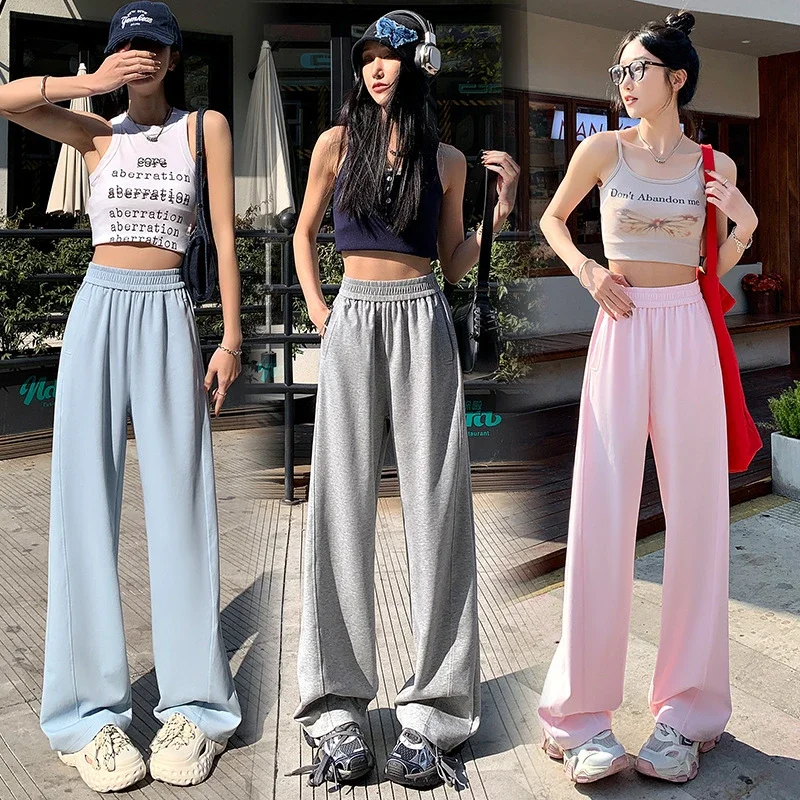 2025 Women's Slim Fit High - Waist Wide - Leg Pants