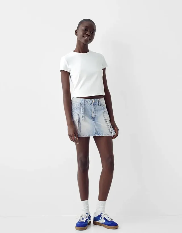 Spicy Girl Denim Skirt Detail