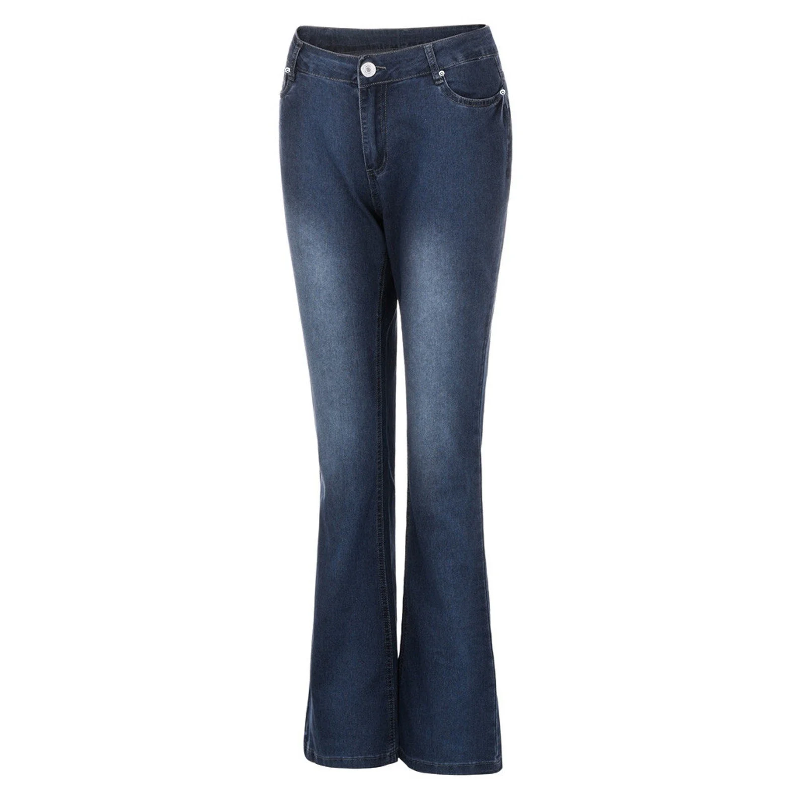 Vintage Mid-Rise Flare Jeans for Women
