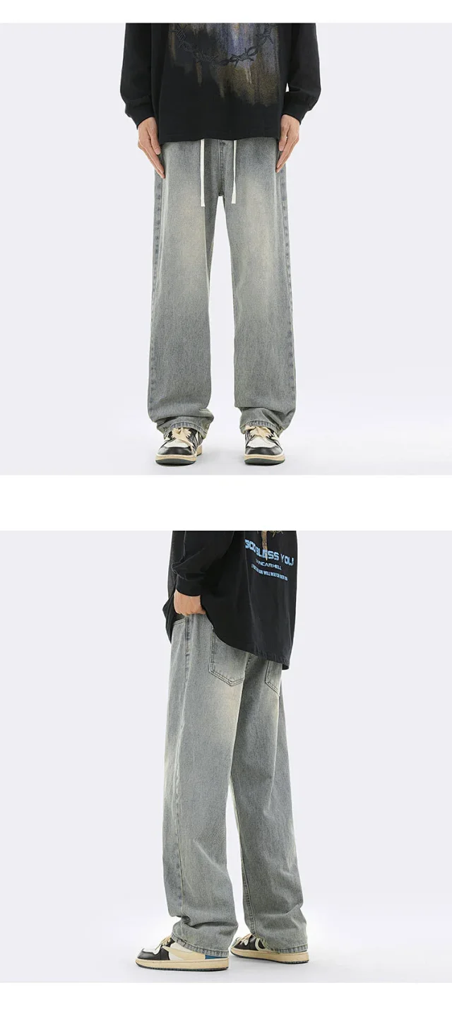 Men's Oversize Fleece Jeans Detail