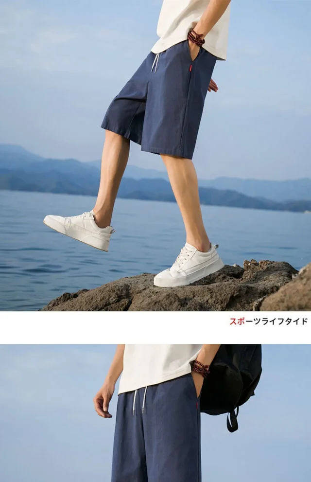 Men's Cotton Shorts 5-Point Detail
