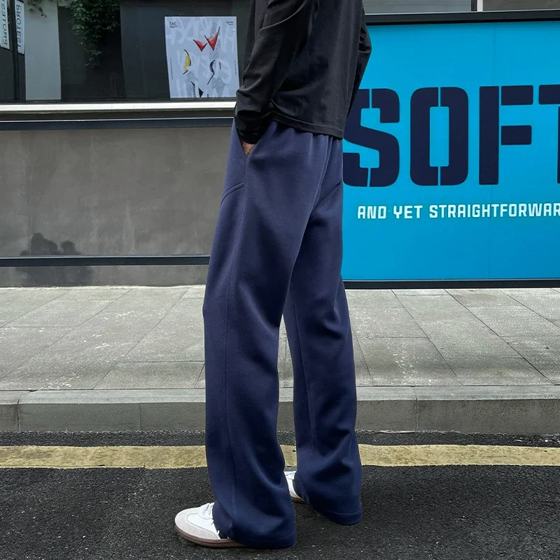 Men's Autumn Cotton-blend Straight & Flared Sweatpants